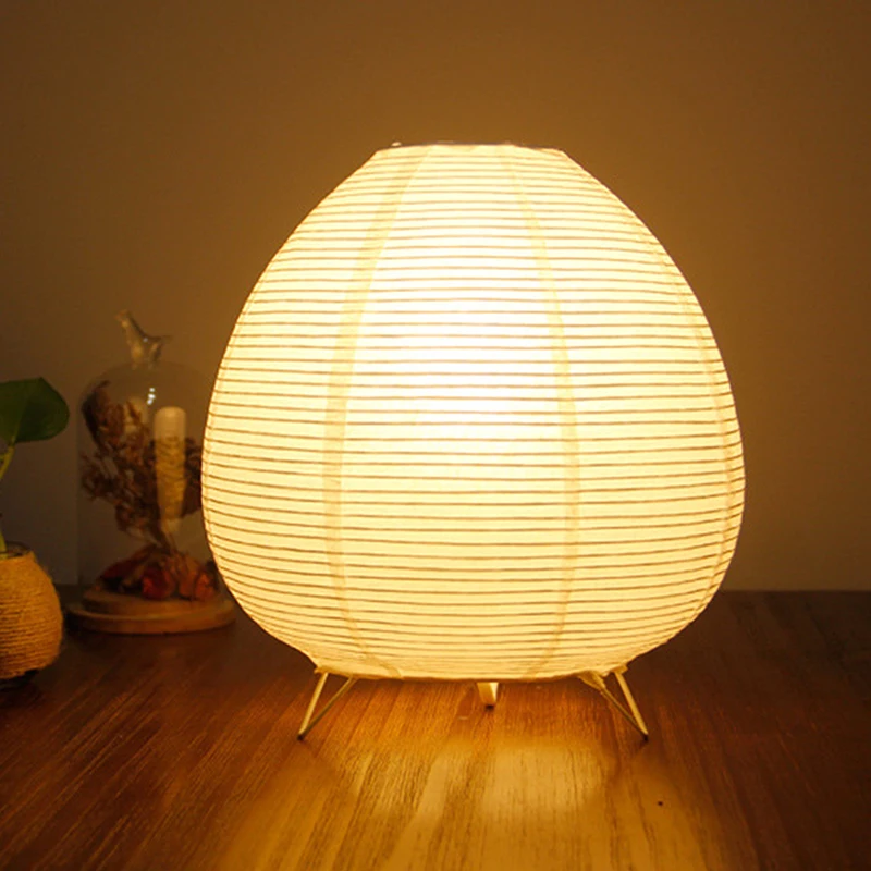 

Japanese Lantern Led Table Lamp Living Room Bedroom Bedside Rice Paper Lights Study Homestay Art Creative Decor Table Lights
