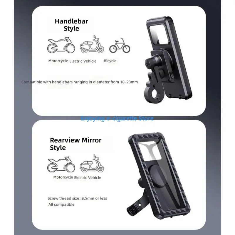 Universal Fahrrad Lenker Halterung Wasserdichte Touchscreens Telefon Halter Geeignet für 5,5 bis 6,9 Zoll Smartphones – Detail 3