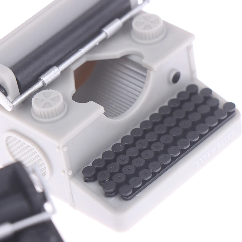 1 個シミュレーションヴィンテージタイプライタードールハウスミニチュア 1:12 スケール妖精人形ホームライフシーン家具おもちゃ