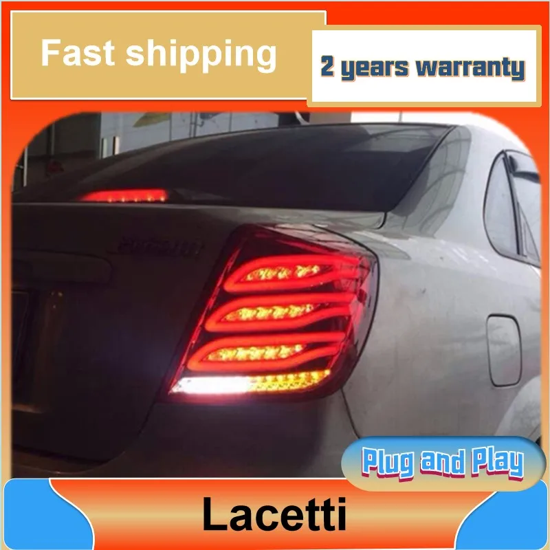 Car Styling for Chevrolet Lacetti Rear Light 2008-2014 Lacetti Tail Light Rear DRL Fog Brake Reversing Turn Signal