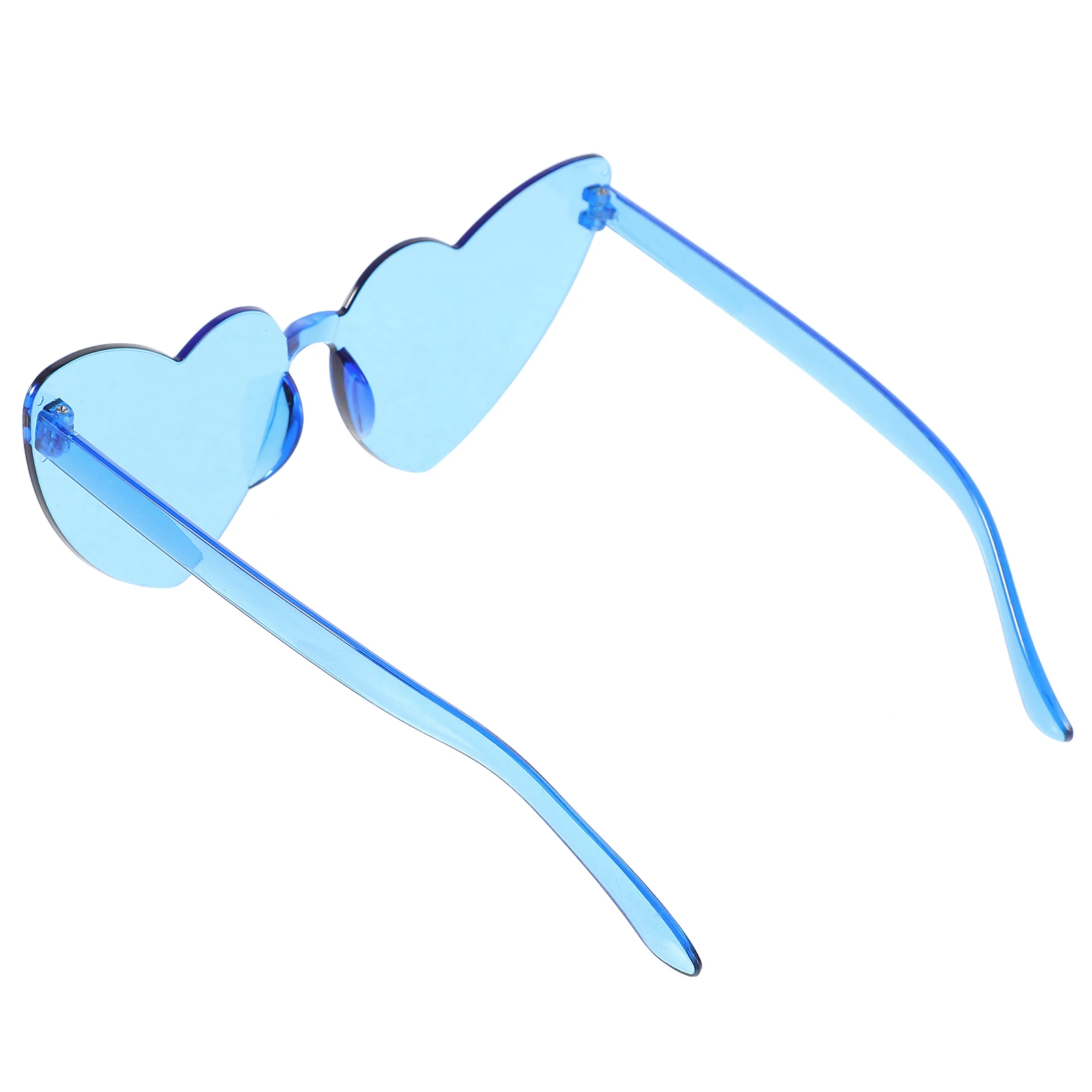 

Heart Shaped Sunglasses Transparent Candy Glasses Trendy PC Material Durable Lightweight Fashion Accessories Women