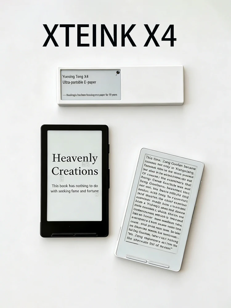 XTEINK X4 4,3 inch E-Book Reader 220ppi Ultradun 650mAh 16GB Ink Screen Magnetisch Lichtgewicht E-Book Readers Case Aangepaste Geschenken - afbeelding 2
