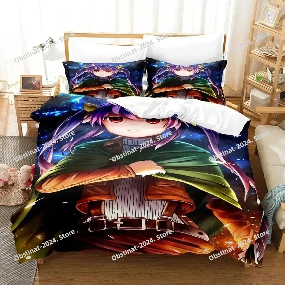 

3D Anime Non Non Biyori Bedding Set Print single Comforter Quilt Bed Cover Duvet Cover Pillow Case 3 Pieces Sets Kids Adult Size