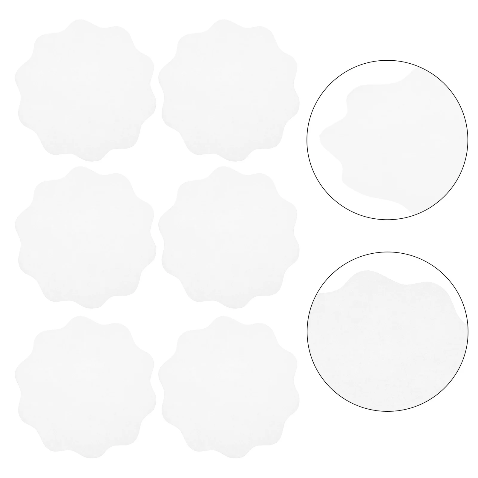 

500Pcs Leakproof Thickened Oil Paper Cup Covers for Takeout Tea Coffee Splashproof Drinking Cup Lids for Cafe Party Use