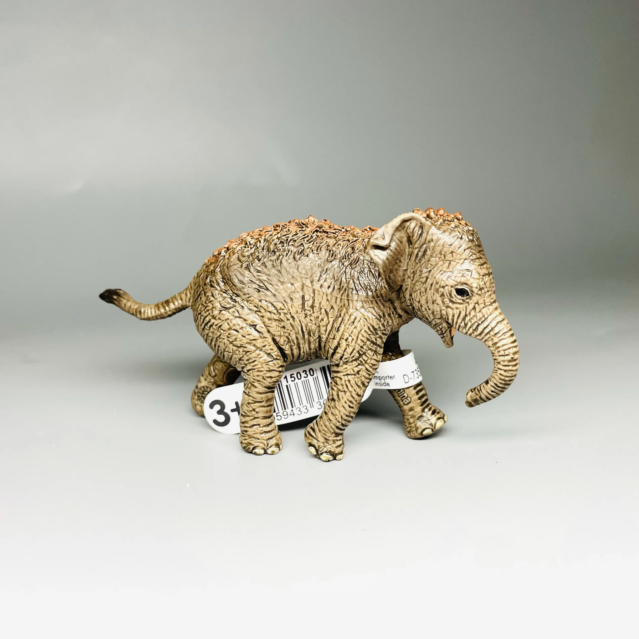

Young Elephant Figurine Realistic Animal Model 85 Mm Hand Painted Sculpture Home Decoration Collectible Ornament
