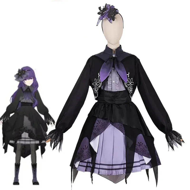 

Game Asahina Mafuyu Cosplay Project Sekai Cosplay Costumes Asahina Mafuyu Lolita Suits Dress Wig Halloween Party for Women Girls