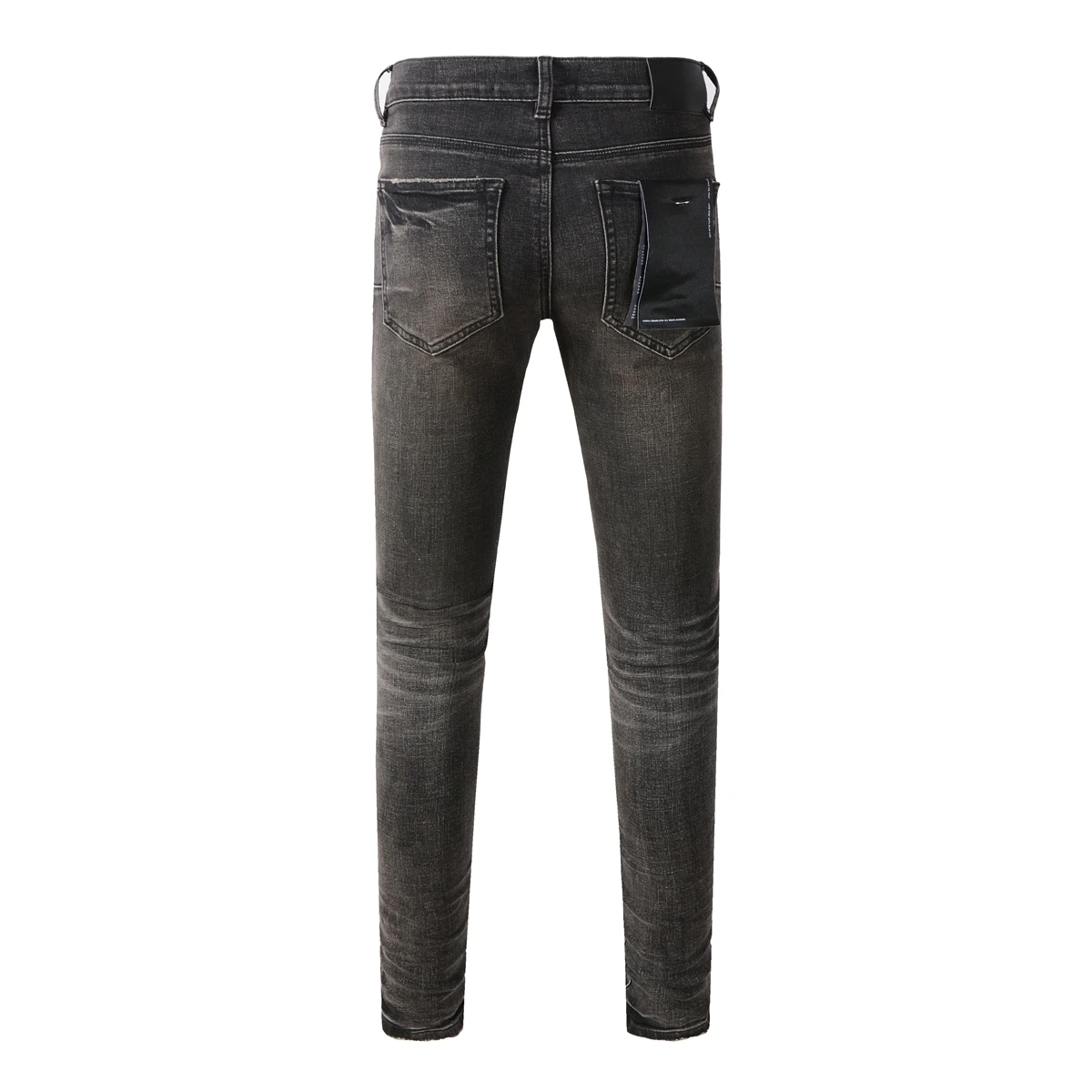 Fashion top quality Purples Jeans Men High Street Paint Dot Knife Cut Hole Repair Low Rise Skinny Denim Brand Pants