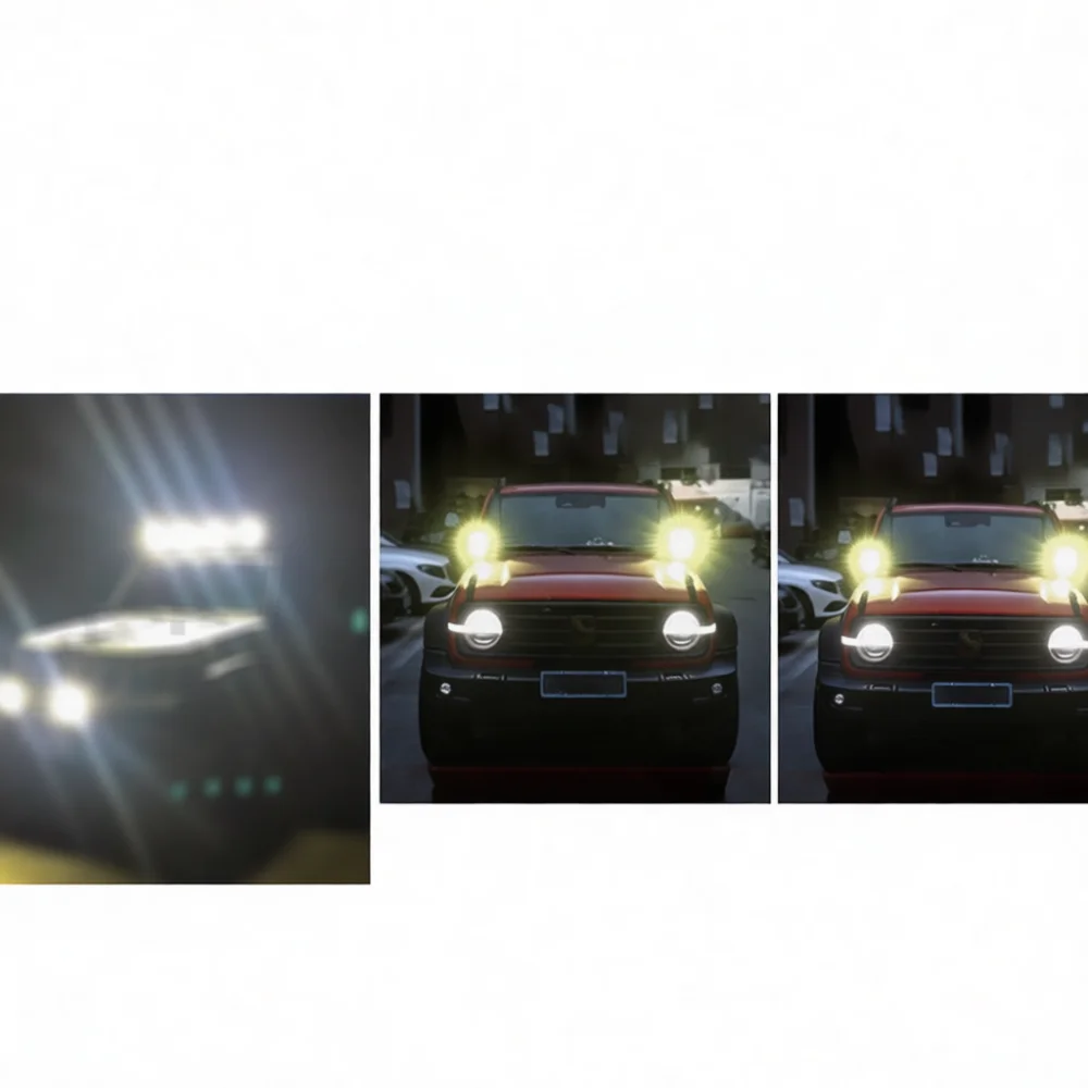 Universal 10W LED Round Spotlight Offroad Vehicle Motorcycle Driving Fog Light Aluminum Alloy Casting Work Lamp Projector