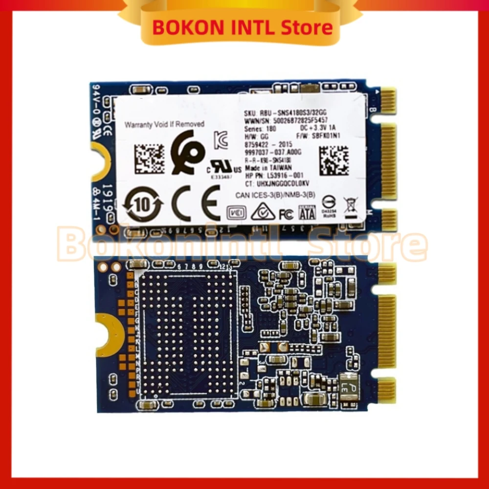 Original SSD 32G Solid State Drive M.2 NGFF 2242 Interface SATA Solid State Drive NEW for Kingston