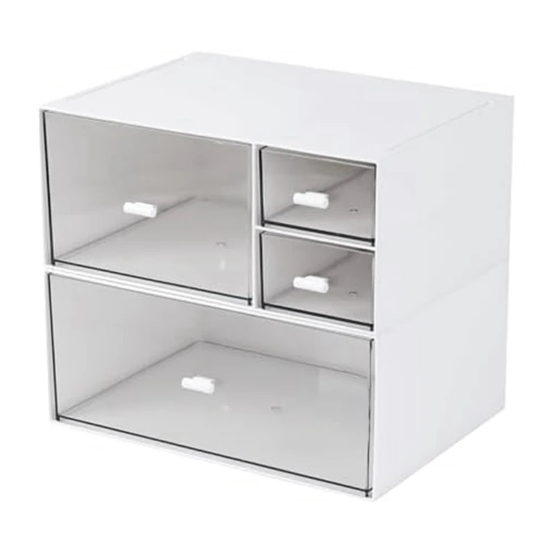 

Desk Organizer With Drawers, Makeup Organizer Cosmetics Storage Box For Nail Polish, Jewelry Boxes, Durable Fine Workmanship