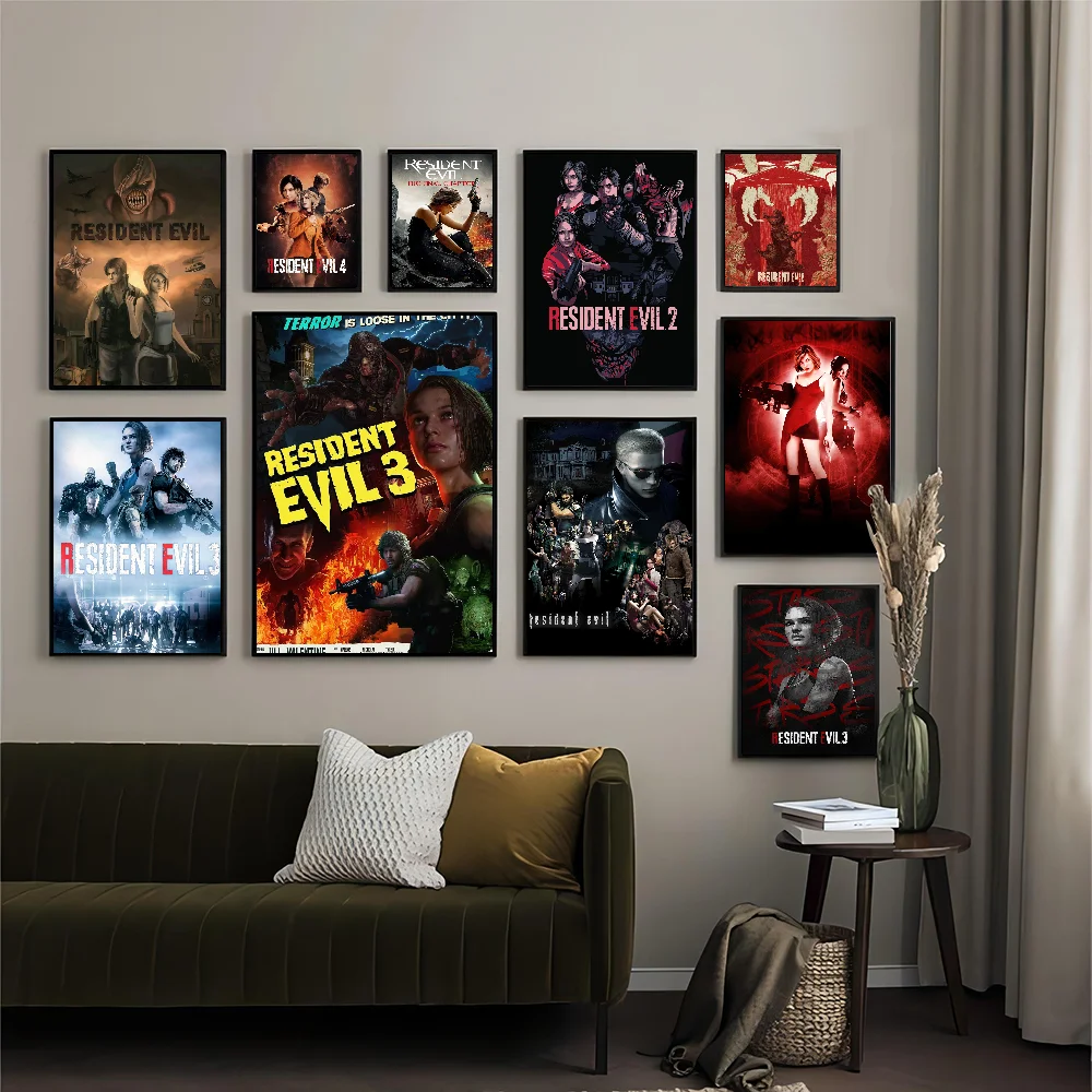 

Classic Resident-Evil Self-adhesive Art Poster Whitepaper Prints Posters Artwork Home Decor