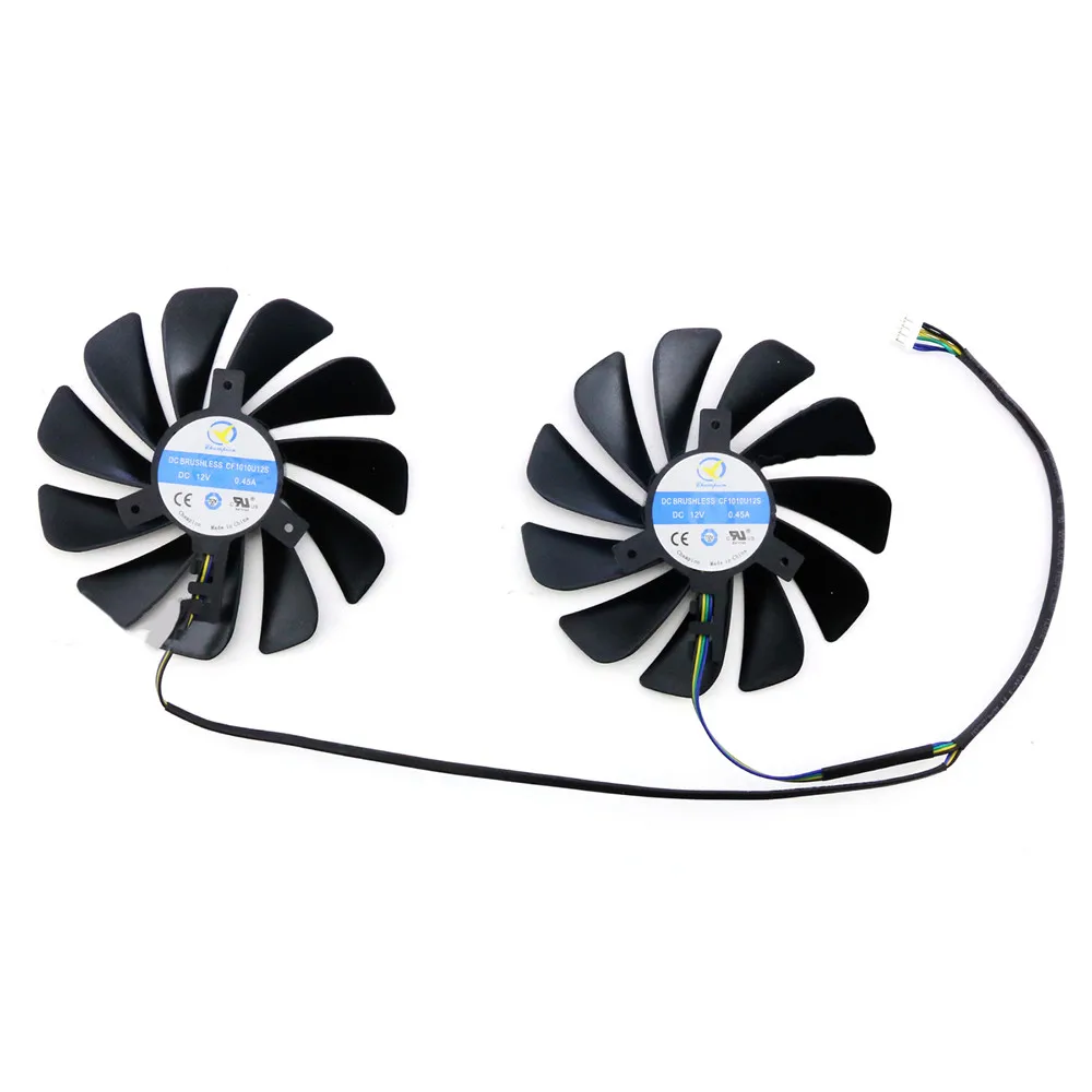 Pour PowerColor RX 5700XT 5700 5600XT ventilateurs de refroidissement pour Red Dragon refroidisseur ventilateur graphique ventilateurs de remplacement