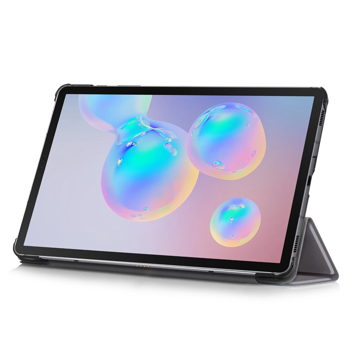 Adecuado para Samsung Tab S6 Lite 10,4 pulgadas P610/P615 Funda de cuero plana protectora triple