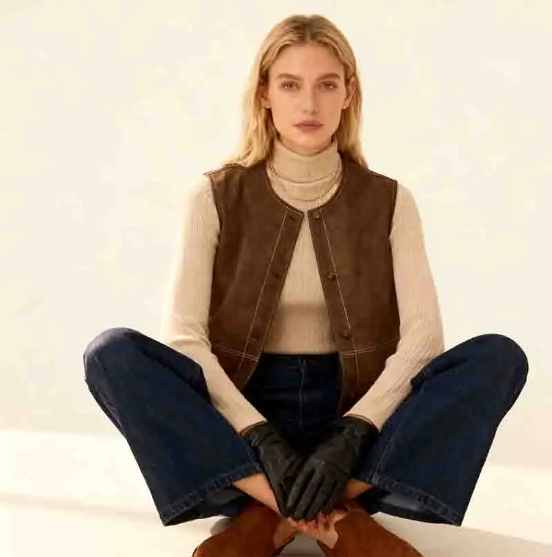 

Жилеты Жилеты Толстые женские зимние стеганые на флисовой подкладке Широкие непринужденные Уютные незамерзающие минимализм Мягкие теплые многослойные ПР