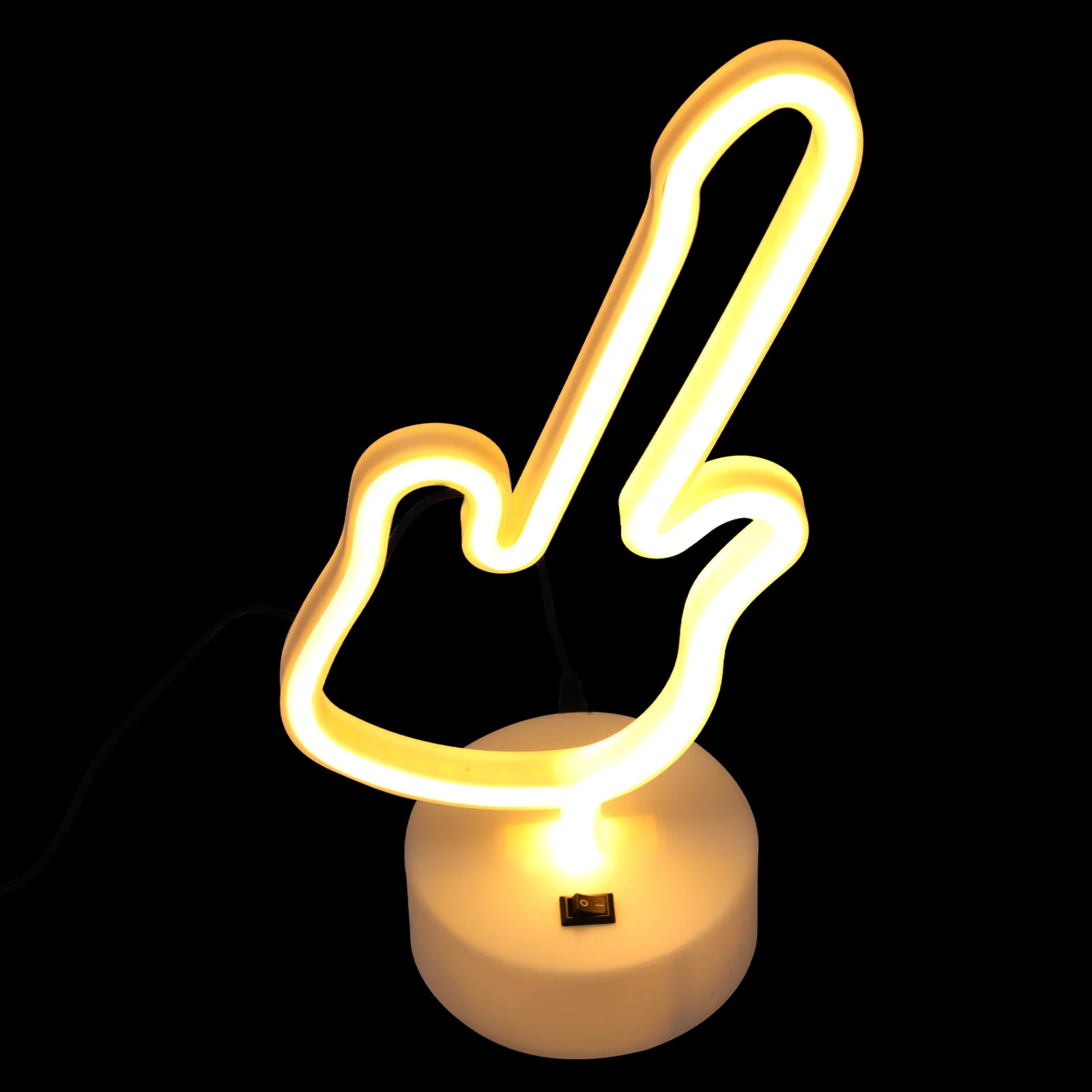 ضوء النيون علامة الغيتار على شكل LED ليلة للمنزل غرفة نوم غرفة المعيشة مهرجان بار جو الحفلات محسن