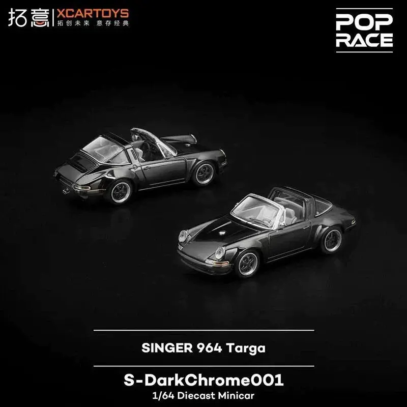 POP RACE 1:64 Shelby Mustang GT500 Porsche SINGER 964 Targa Plated Diablo Series Alloy Car Model