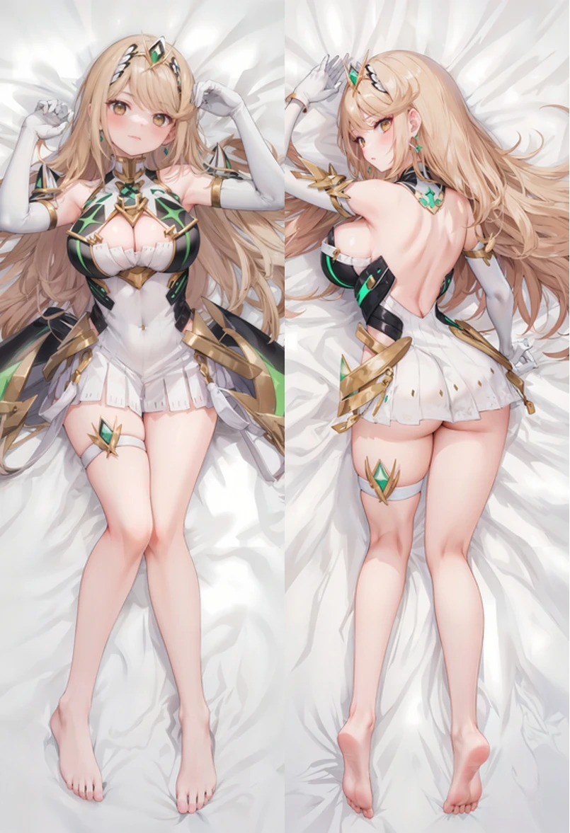 

Game Anime Mythra Niyah Cosplay Dakimakura Pillow Case Hugging Body Prop