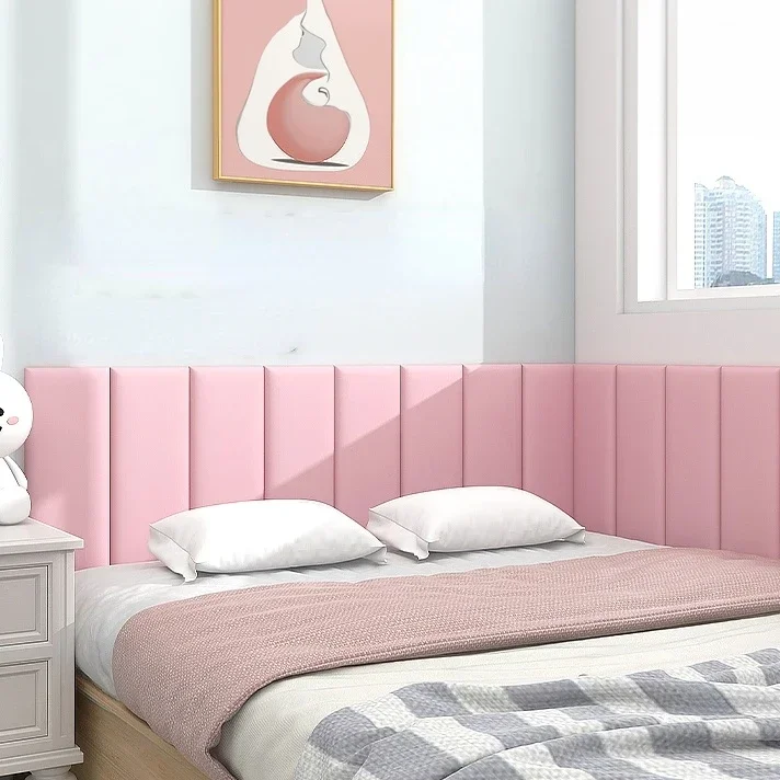 Bed Headboard Modern 3d Wall Stickers Anti-collision Wall PanelsTatami Bed Head Board Cabecero Cama 135 150 Tete De Lit침대헤드