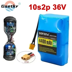 4400mAh 100% New 36v 4.4ah lithium battery 10s2p 36v battery 4400mAh lithium ion pack 42V scooter twist car battery