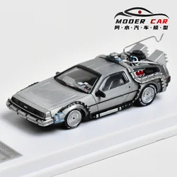 Odlewany model samochodu MJ 1:64 z powrotem do przyszłości DeLorean DMC 12.