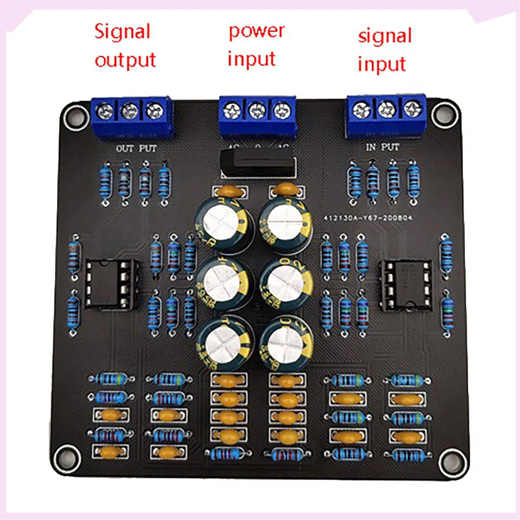 B24B 2X Scheda preamplificatore Hifi Accessori per amplificatori di potenza Hifi Amplificatore di potenza Preamplificatore Scheda di sintonizzazione Pannello frontale