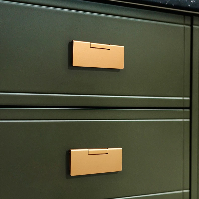 Luxurious Aluminum Profiles Hidden Drawer Handles Cabinet Dresser Bedside Cupboard Handles Hardware Fitting Shoe Cabinets Pulls