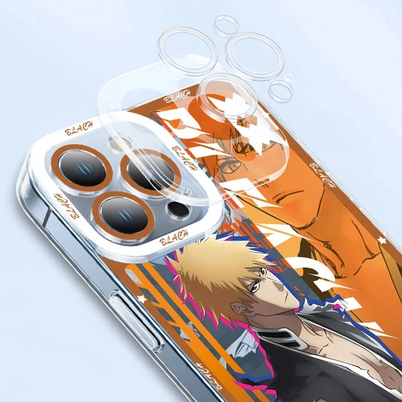 Bleach Kurosaki Ichigo Clear Case For Samsung Galaxy S24 S23 S22 Ultra S21 S20 FE Note 20 10 Plus A15 A25 A35 A55 Silicone Cover