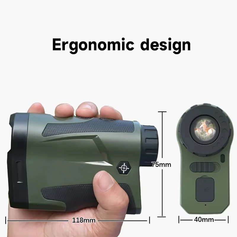 Imagem -06 - Imeter Rechargeable Range Finder Laser Rangefinder para Caça ao ar Livre Caminhadas Medição de Golfe à Prova Dágua 600 m 1000 m 3000 m