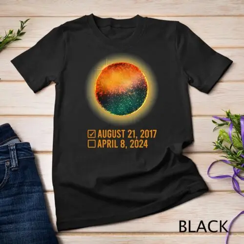 Eclipse Checklist Total Solar Eclipse Shirt April 8 2024 T-Shirt Unisex T-shirt