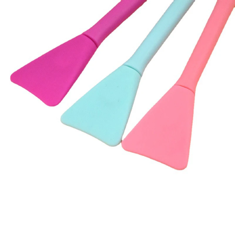 Cepillo de silicona para mascarilla Facial, herramienta de belleza de silicona suave, aplicador de máscara de barro Facial, cepillo de doble cara, herramienta de belleza cosmética