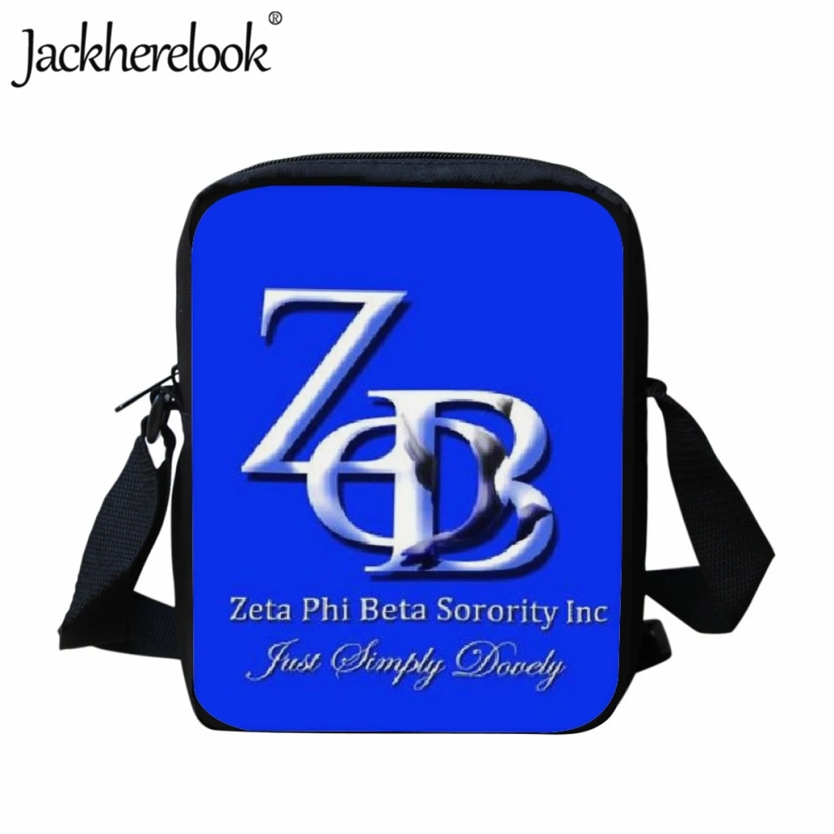 

Jackherelook Kids Messenger Bag New Hot Zeta Phi Beta Sorority Shoulder Bag for Primary Children Casual Travel Small School Bags