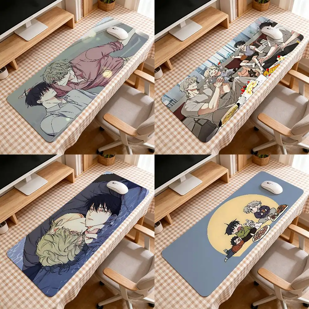 Manhwa L-low Tide In T-twilight-S Mouse Pad Computer Mat Deskpad Laptop Keyboard Mat Office Large Landscape Mousepad