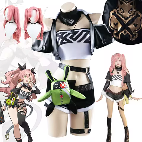 Nicole Demara Zenless Zone Zero Cosplay Costume Uniform Wig Anime Halloween Party Costumes Masquerade Women Game