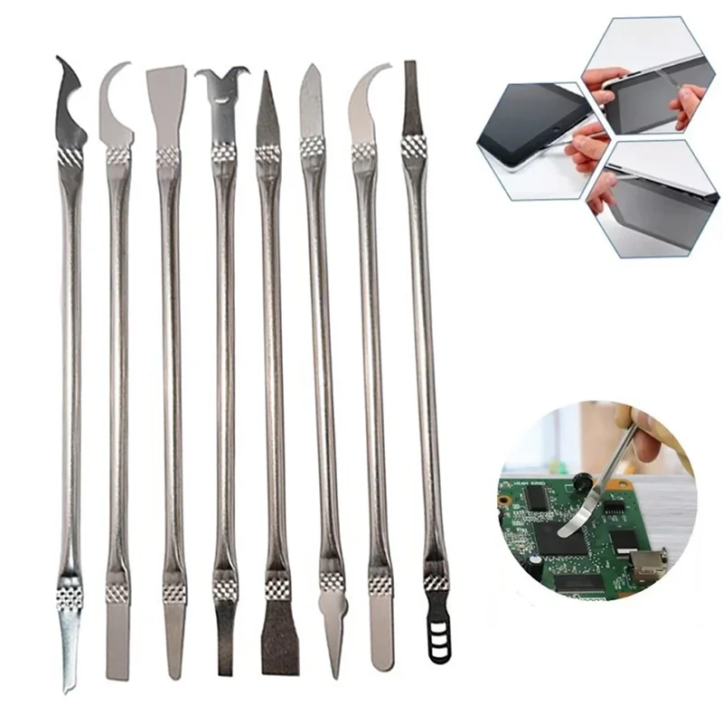 Smart Phone Laptop Desoldering Prying Knife 8 In 1 Phone Repair Hand Tool Ultra-Thin Blade Set For CPU Chip Repair Scraper Tool