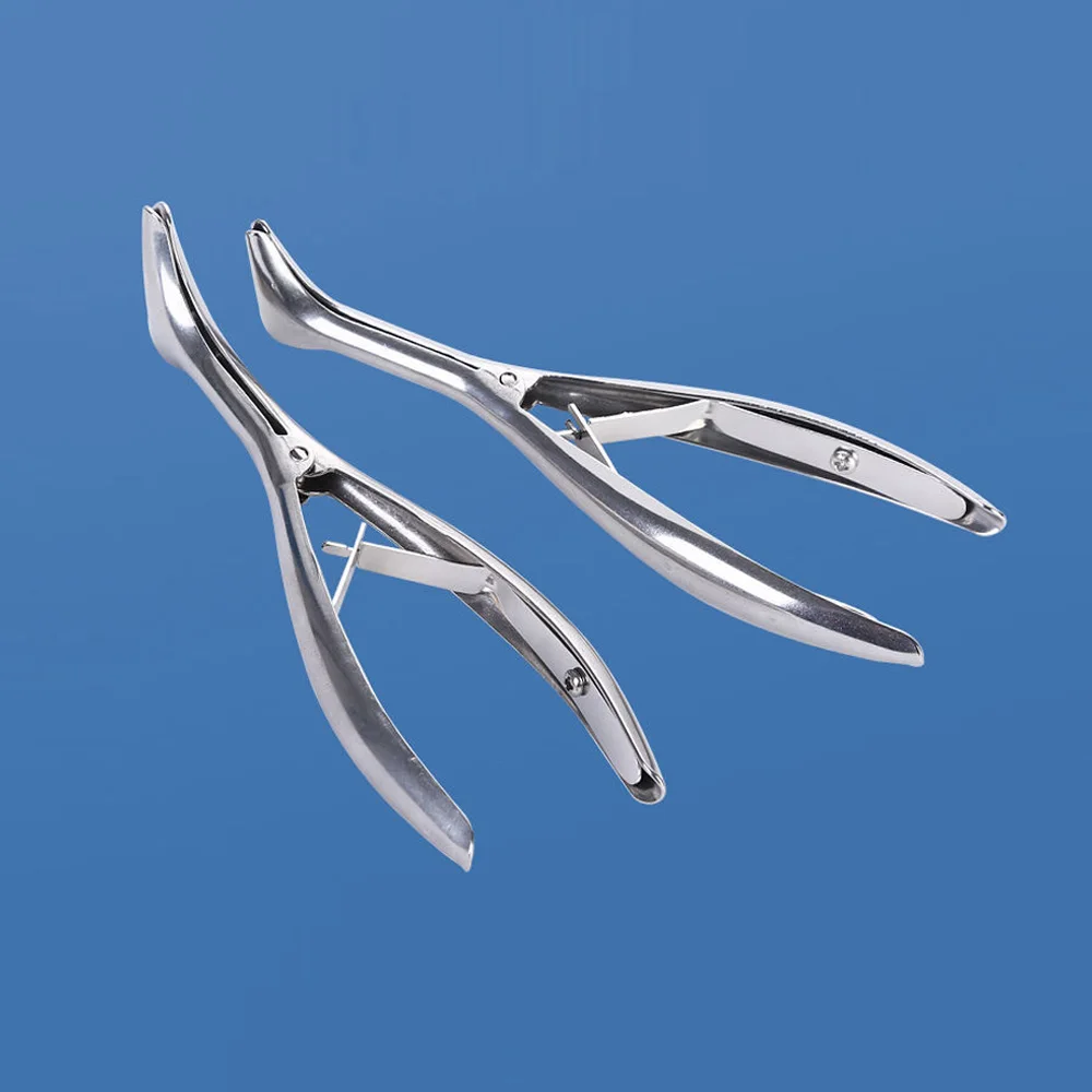 Adult/kids Two Styles Nose Mirror Ear Canal Dilator Stainless Steel Speculum Nostril Nose Pliers Nasal Dilator Nasal Examination