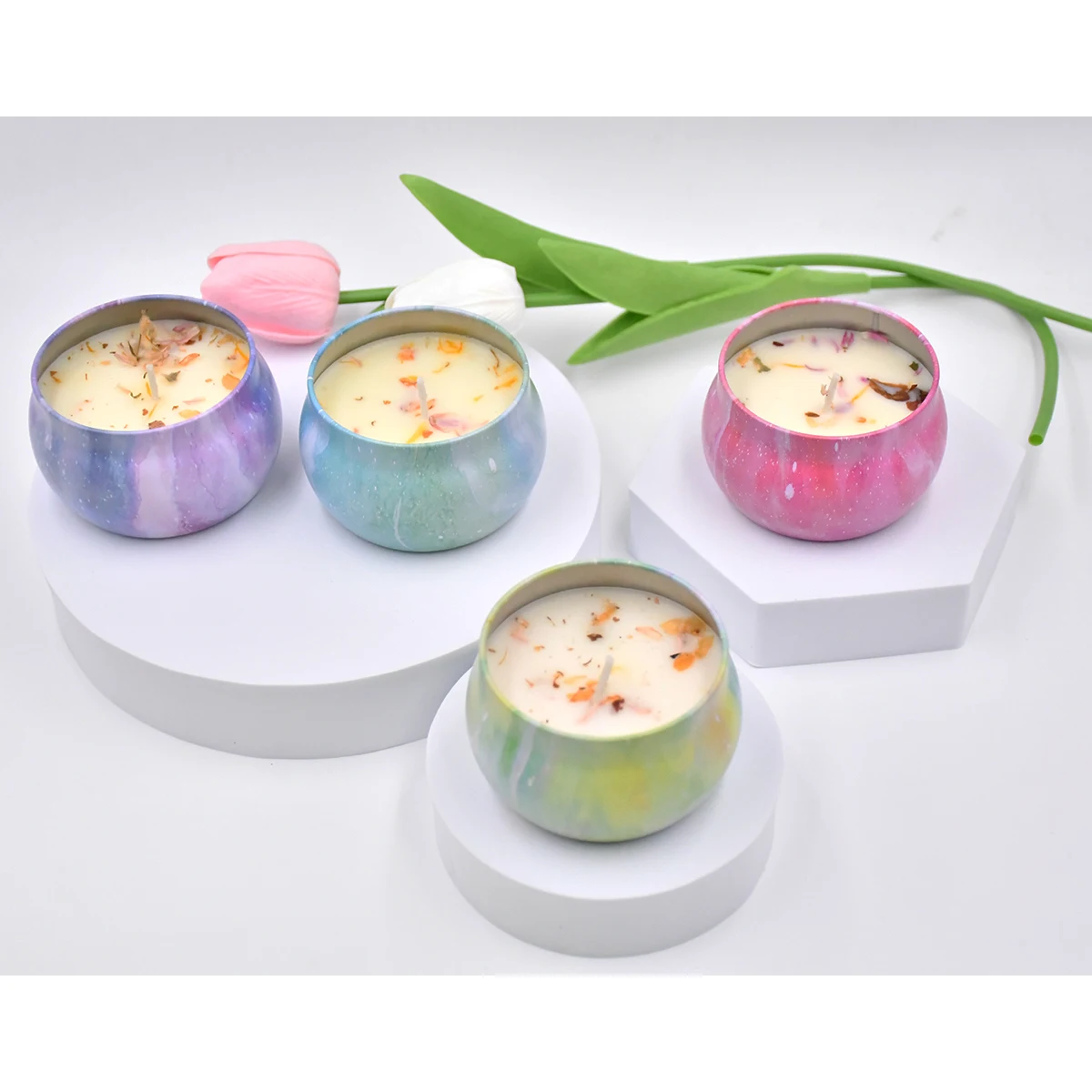 12pcs Candle Tins, 2.2oz Candle Containers For Making Candles, Bulk Candle Jars, DIY Candle Making Tins, For candle making