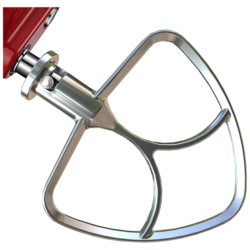 

Stainless Steel Flat Beater for KitchenAid 4.5-5QT Stand Mixers Accessories Replacement, No Coating, Dishwasher Safe