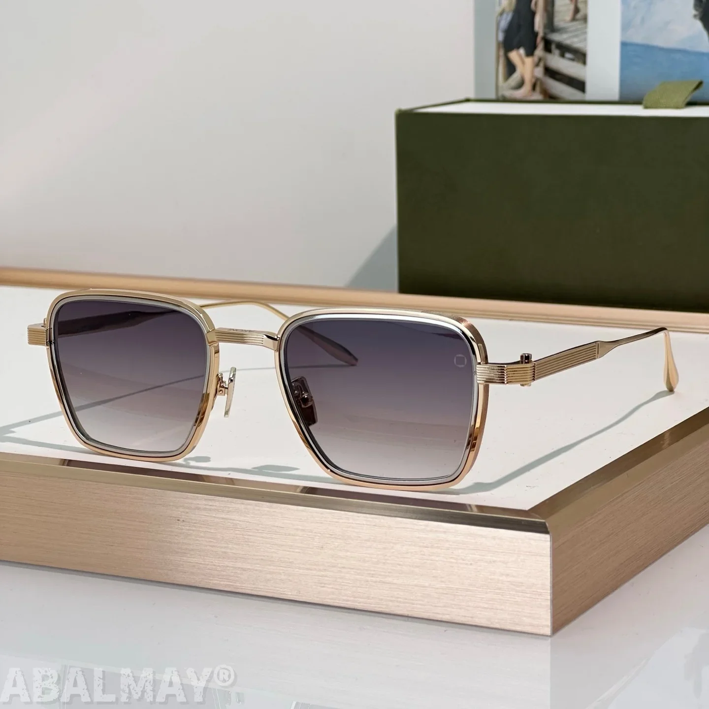 

AKO Giano AKS529 50-20-145 Top Quality Sunglasses for Men and Women Retro Trend Luxury Acetate Titanium Designer Sunglasses