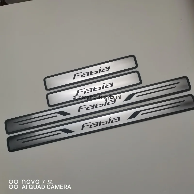 

For Skoda Fabia 2006-2007 2008 2009 2010-2015 2016 2017-2020 Door Sill Scuff Plate Cover Trim Threshold Pedal Styling Protect