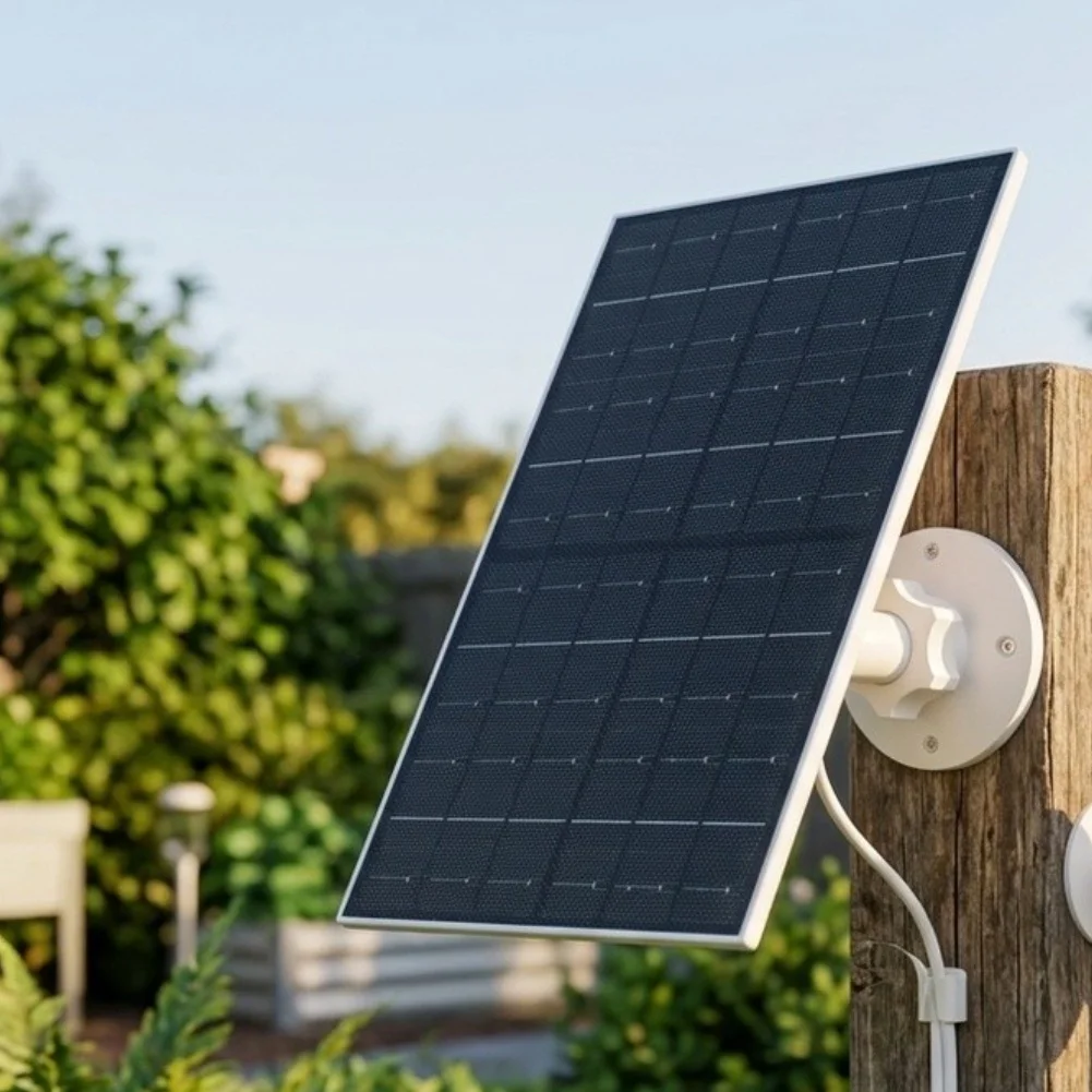 IP65 Rated 7W Monocrystalline Solar Panel for Ring-Style For Outdoor Security Cameras and Surveillance Devices