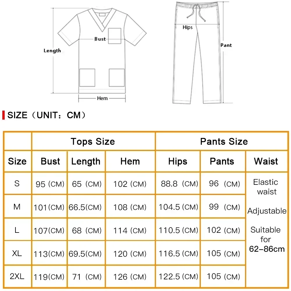 เสื้อ + กางเกงสำหรับใส่ทำงานสำหรับผู้หญิงแฟชั่นชุดผ่าตัดแขนสั้นชุดพยาบาลร้านขายสัตว์เลี้ยง