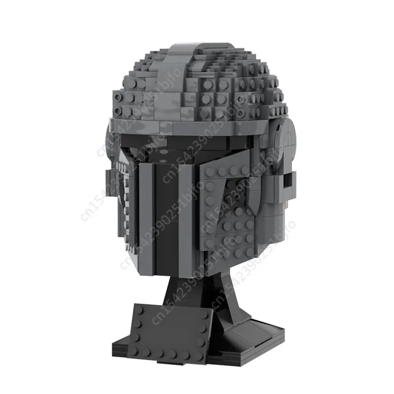 Moc Space Wars Battle Buste Helm Klassieke Filmblokken Geassembleerd Model Personage Helm Gekloonde Buste Helm Speelgoed Geschenken