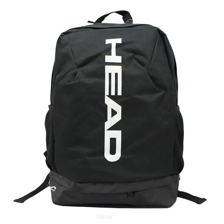 HEAD Performance Tennis Backpack Black - Large Capacity Racquet Bag with Shoe Compartment