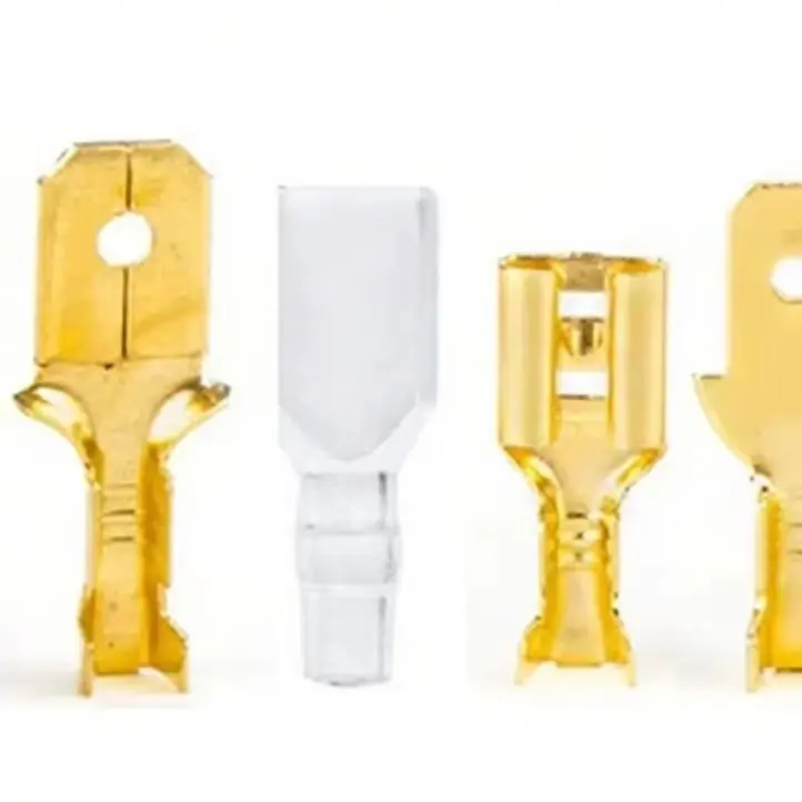270PCS Gold Crimp Terminal Connector Kit 2.8 4.8 6.3mm Cold Press Electrical Wire Terminals For Car Audio And Power Systems