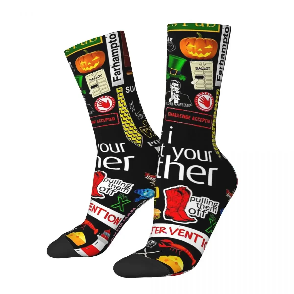 How I Met Your Mother Socken, Harajuku, superweiche Strümpfe, ganzjährig lange Socken, Zubehör für Geschenke für Männer und Frauen