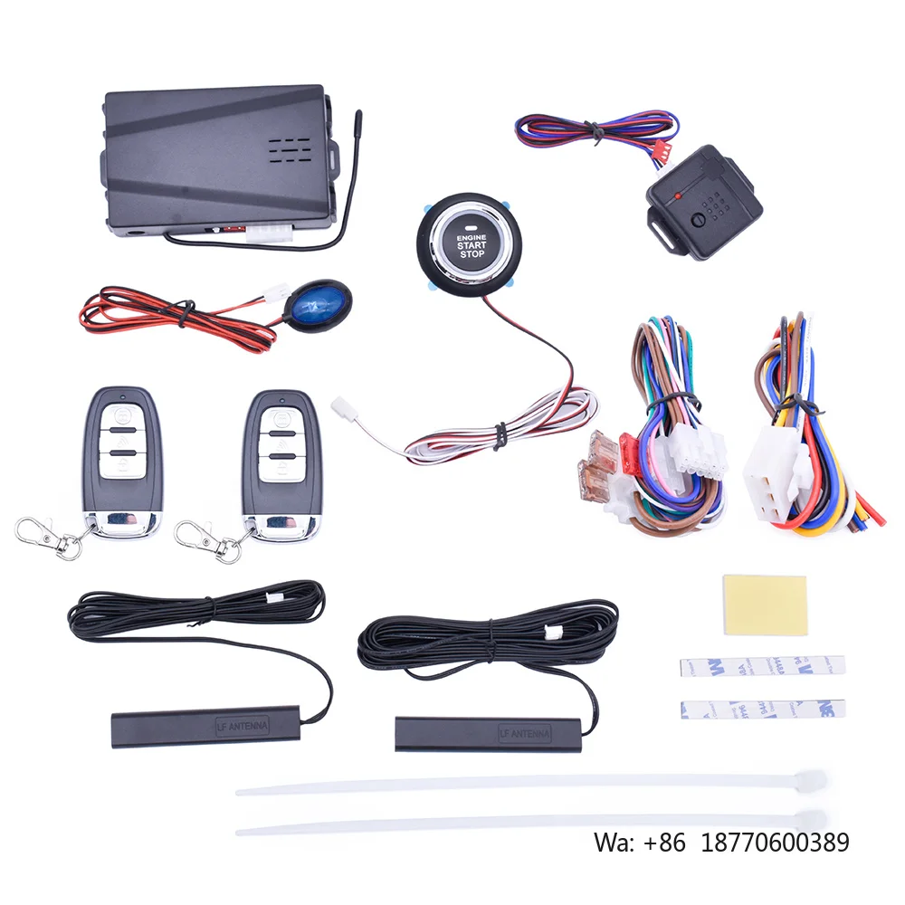 PKE Push Button Engine Start and Stop Car Starting System Keyless Entry Alarm System