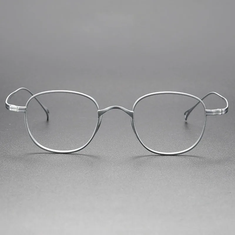 IP Plated Titanium Round Glasses Frames Flexible & Hypoallergenic for Comfortable All-Day Wear