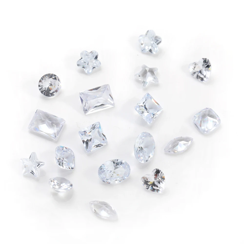 50pcs 4-6mm Small Size Zirconia Beads Rhinestone Pointback Jewelry Making Parts DIY Crystal Strass Ring Earring Loose Gem Stones