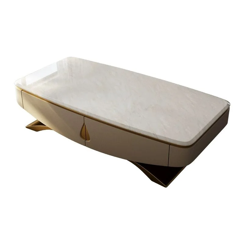 

Light luxury, natural, luxury stone, Cary, ice jade, coffee table, living room, premium, combination, simple