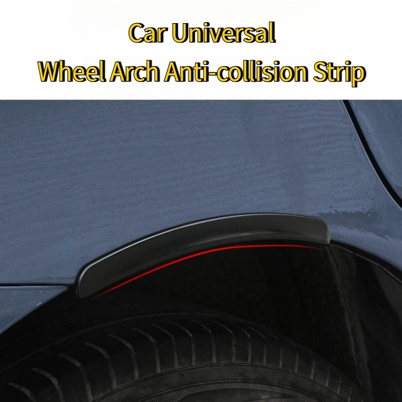 

2PCS Car Universal Rubber Wheel Arch Anti-collision Strip Bumper Protective Strips Auto Exterior Decorative Strips Accessories